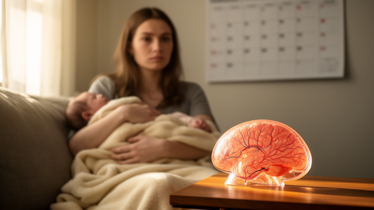 Postpartum brain bleed risk lingers far beyond the six-week mark