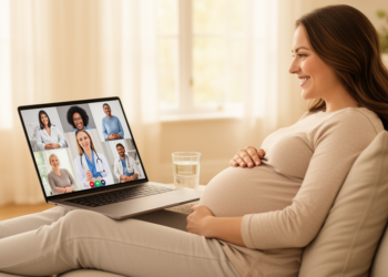 Digital prenatal group care linked with lower stress and safer childbirth feelings