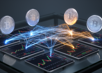 Weekly model links volatility across four cryptocurrencies and five stock markets