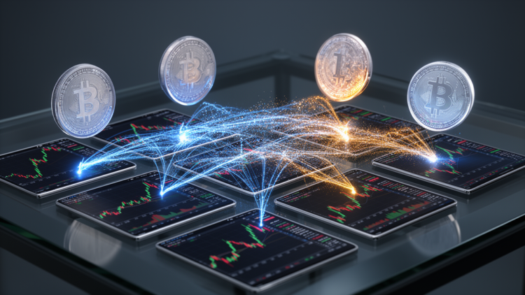 Weekly model links volatility across four cryptocurrencies and five stock markets