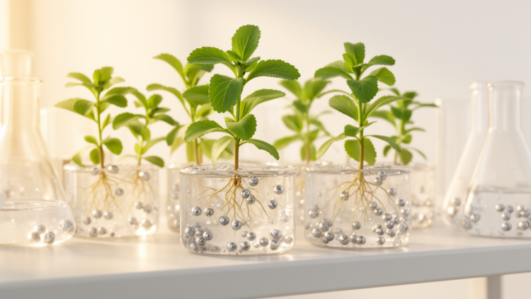 Silver Nanoparticles Boost Stevia Growth and Sweetener Yield in Lab Cultures