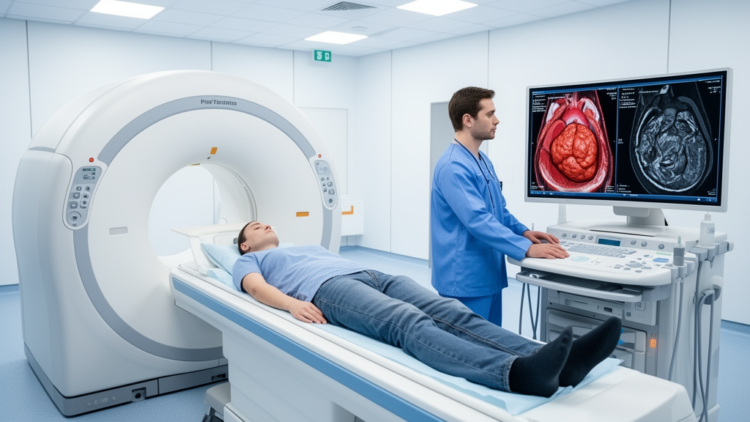 Imaging identifies suspected right ventricular metastasis from urethral cancer