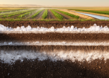 Soil salinity varies by depth across Hetao Irrigation District