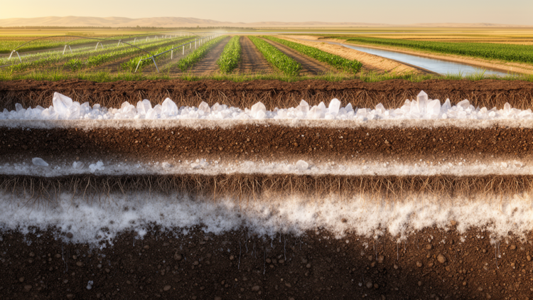 Soil salinity varies by depth across Hetao Irrigation District