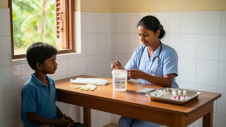 Cross-sectional survey finds 0.37% helminth prevalence in Sri Lankan children