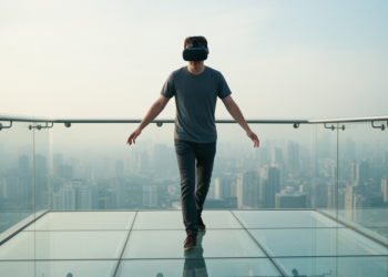Virtual High Heights Loosen Anxious Gait Within Just One Minute