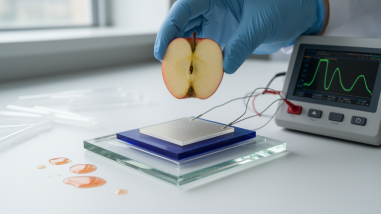 Dye-and-chelator bilayer electrode detects diazinon pesticide in fruit samples