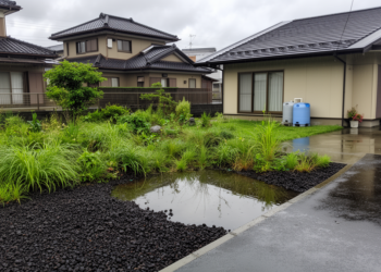 Rain gardens outperform rain barrels in flood-prone neighborhoods near Tokyo