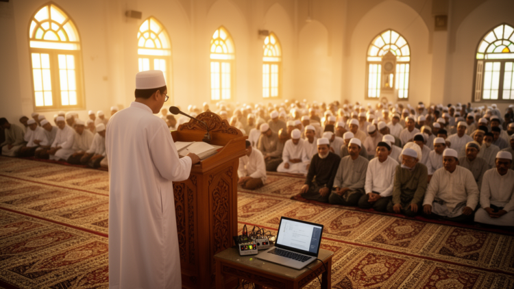 AI Learns to Summarize Indonesian Friday Sermons Without Human Labels