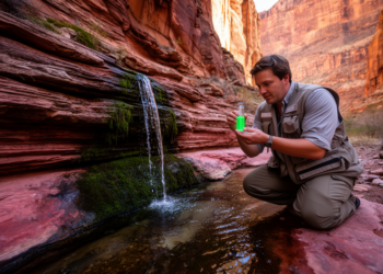 Dye trace reveals treated wastewater reaches Grand Canyon spring in months