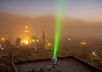 Lidar and satellites trace a dust layer polluting Shiraz skies