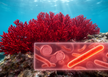 Red coral metagenomes reveal novel spirochete lineage and pigment-making bacteria