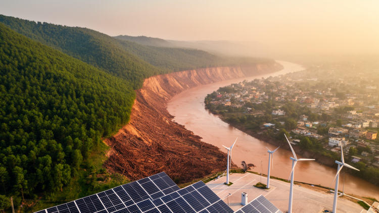 Clean Energy Finance, Deforestation and Disaster Risk Show Asymmetric Links in Pakistan
