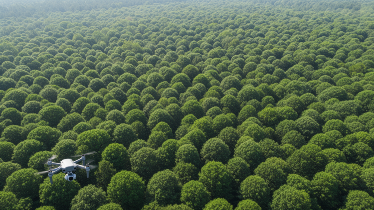 AI Learns to See the Forest: Density-Guided Detector Maps Crowded Tree Crowns From Drone Images