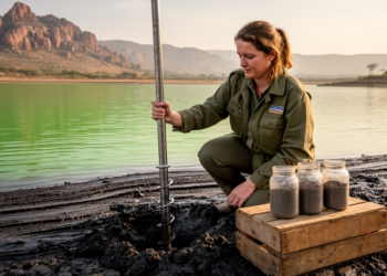 Chromium and nickel in African reservoir sediments trace geology, not industry