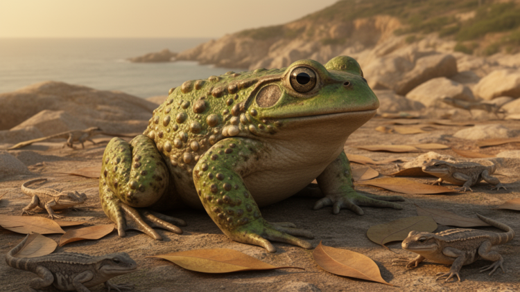 Giant Sculptured Frogs Dominated a Late Miocene Island Community in Southern Italy