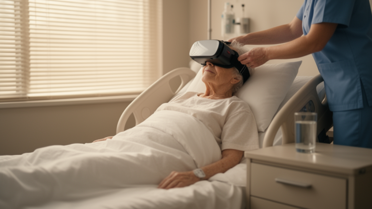 Virtual Reality Trial Will Test Whether Interactive Nature Scenes Ease Distress in Hospitalized Older Adults