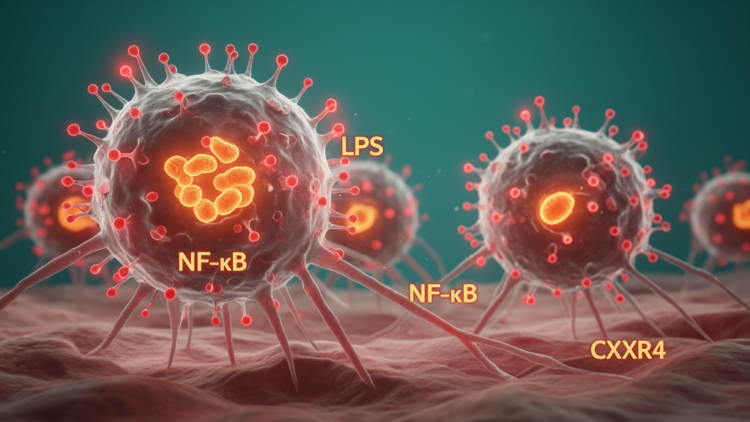 LPS boosts gallbladder cancer cell migration and invasion via NF-κB–CXCR4 axis