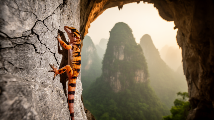 Climate change could erase the last strongholds of a vulnerable karst-dwelling tiger gecko