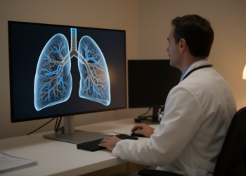 CT-based digital twin score predicts one-year asthma exacerbation risk in retrospective study