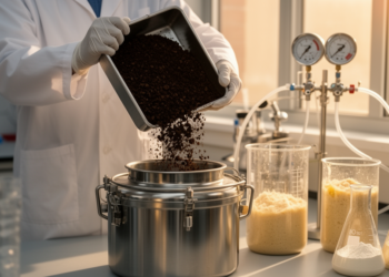 Spent Coffee Grounds Converted Into Microbial Protein for Bacterial Fermentation
