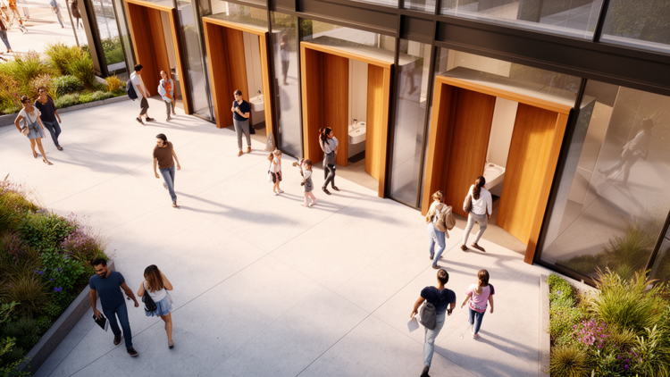 Statistical Model Reveals Patterns in Restroom Site Choices