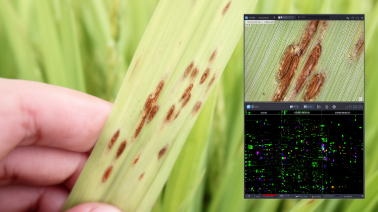 Multi-scale AI model improves rice blast severity assessment
