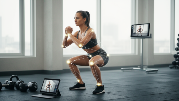 Lightweight pose model recognizes fitness actions and counts repetitions accurately