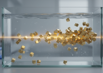 Imaging Beams Reshape Gold Formation in Liquid Nanocubes