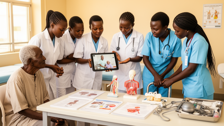 Combined video-selfie and gerontological materials improve nursing skills in Tanzanian students