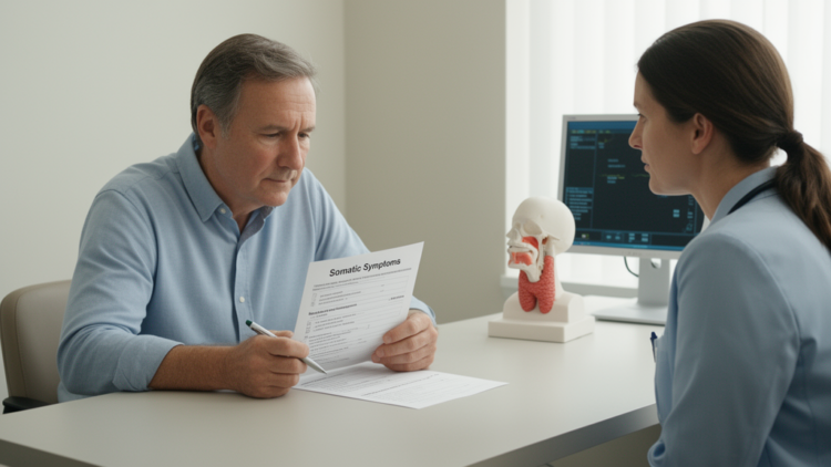 Research report: Patient-reported somatic symptoms and lifestyle factors associated with psychological distress in patients with papillary thyroid carcinoma: a cross-sectional analysis