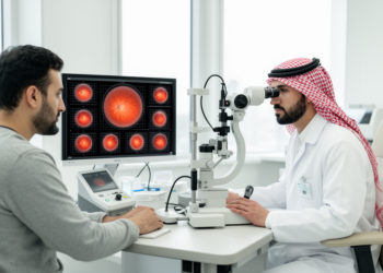 Nine-feature model predicts visual impairment in Saudi diabetes cohort