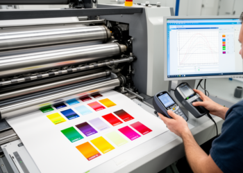 Stable ink-density estimates emerge despite validation-dependent model performance in offset printing