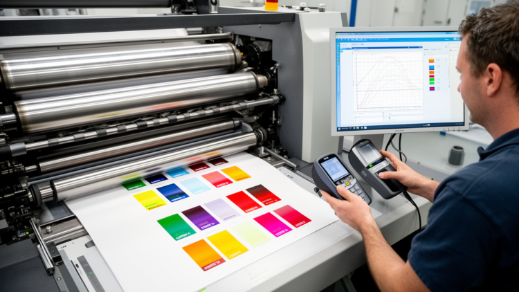 Stable ink-density estimates emerge despite validation-dependent model performance in offset printing