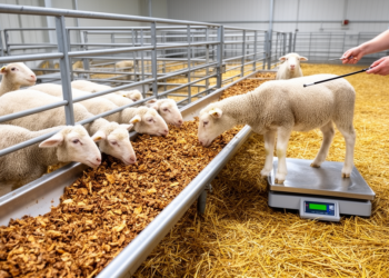 Controlled lamb study links dried leftover food to growth and carcass gains