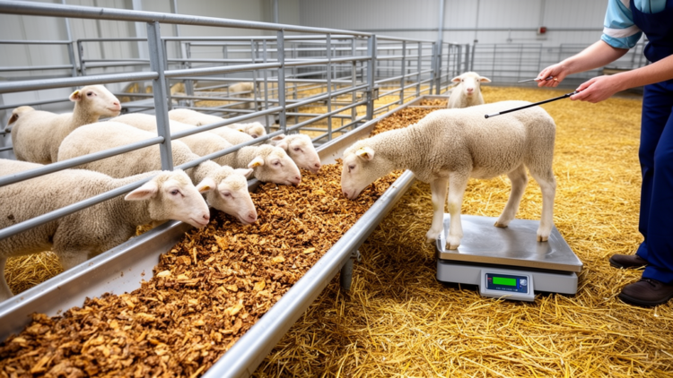 Controlled lamb study links dried leftover food to growth and carcass gains