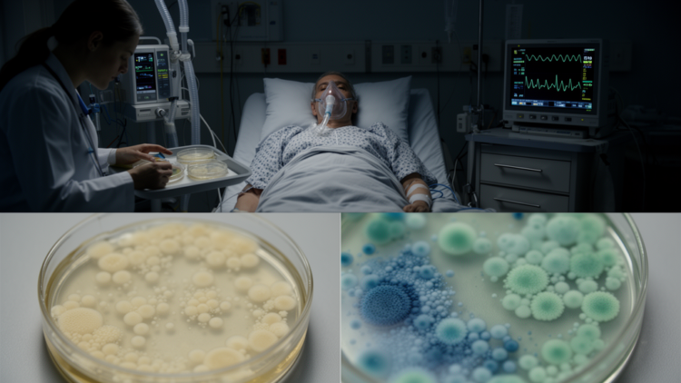 Retrospective study links CRKP pneumonia with higher mortality and microbial co-detections
