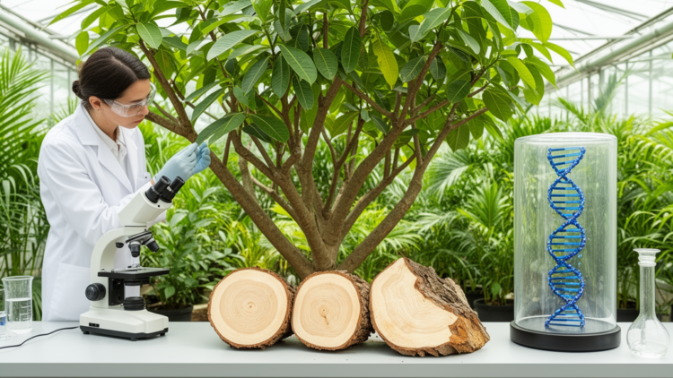 Rubber Tree Genome Links Wood Traits to 33 Genetic Associations