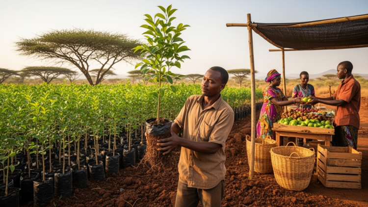 Affordable seedlings and market access linked to agroforestry scaling in Ethiopia