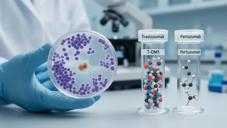Research report: Adjuvant T-DM1 versus trastuzumab plus pertuzumab for residual disease after neoadjuvant dual HER2 blockade in HER2-positive early breast cancer: a multicenter real-world study