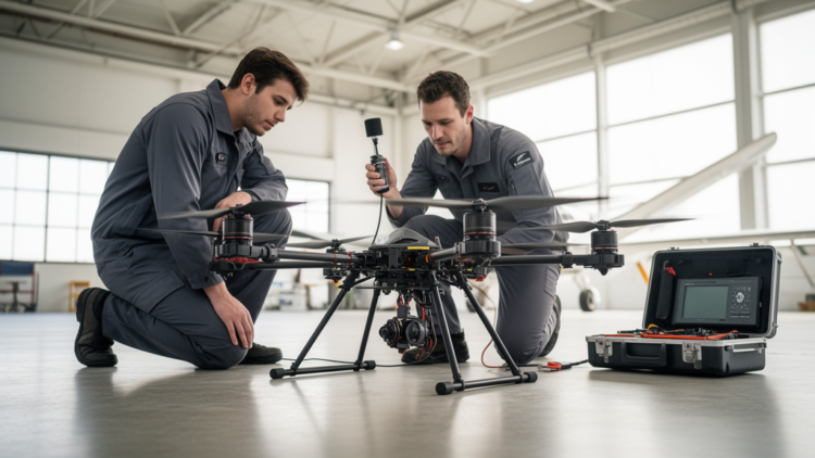 Engineers use drone sounds to identify pre-flight mechanical damage