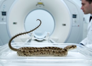 CT scan finds spider-tailed viper’s bird-luring tail has typical vertebrae