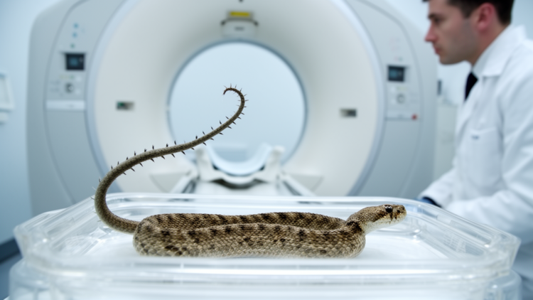 CT scan finds spider-tailed viper’s bird-luring tail has typical vertebrae