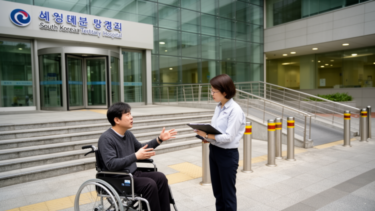 Interviews identify wheelchair access barriers in South Korean tertiary hospitals
