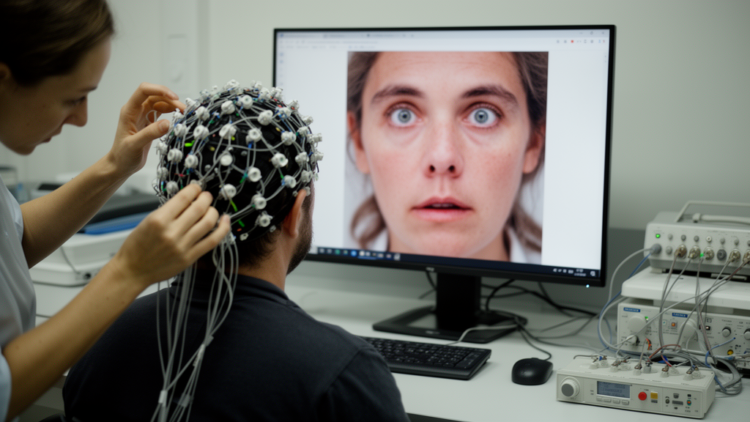 Central emotional faces speed automatic processing in EEG study