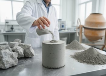 Waste powders cut concrete’s carbon footprint while boosting strength and durability