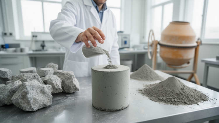 Waste powders cut concrete’s carbon footprint while boosting strength and durability