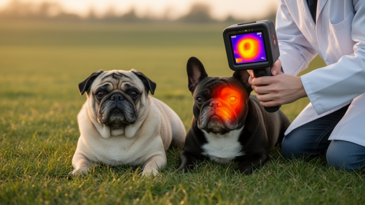 Infrared Cameras Reveal How Flat-Faced Dogs Struggle to Shed Heat During Exercise