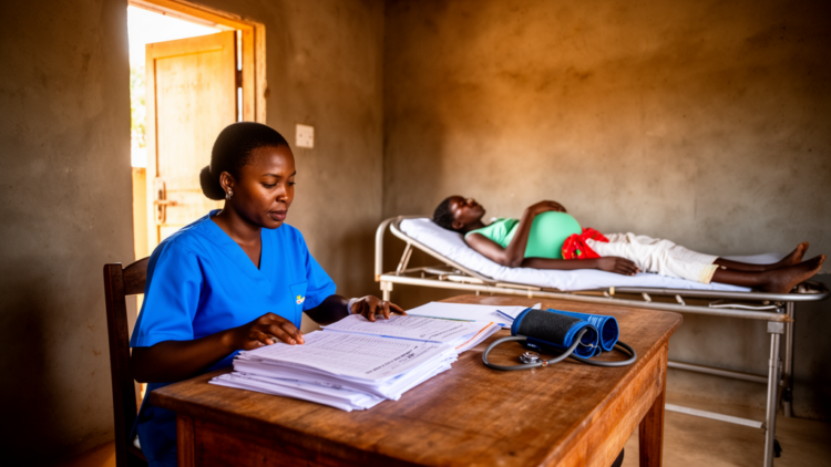 In rural Malawi, childbirth triage runs on danger signs and paper forms, not formal protocols