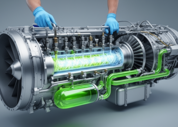 Hydrogen combustion retrofitted into an existing aircraft APU: thermodynamic feasibility